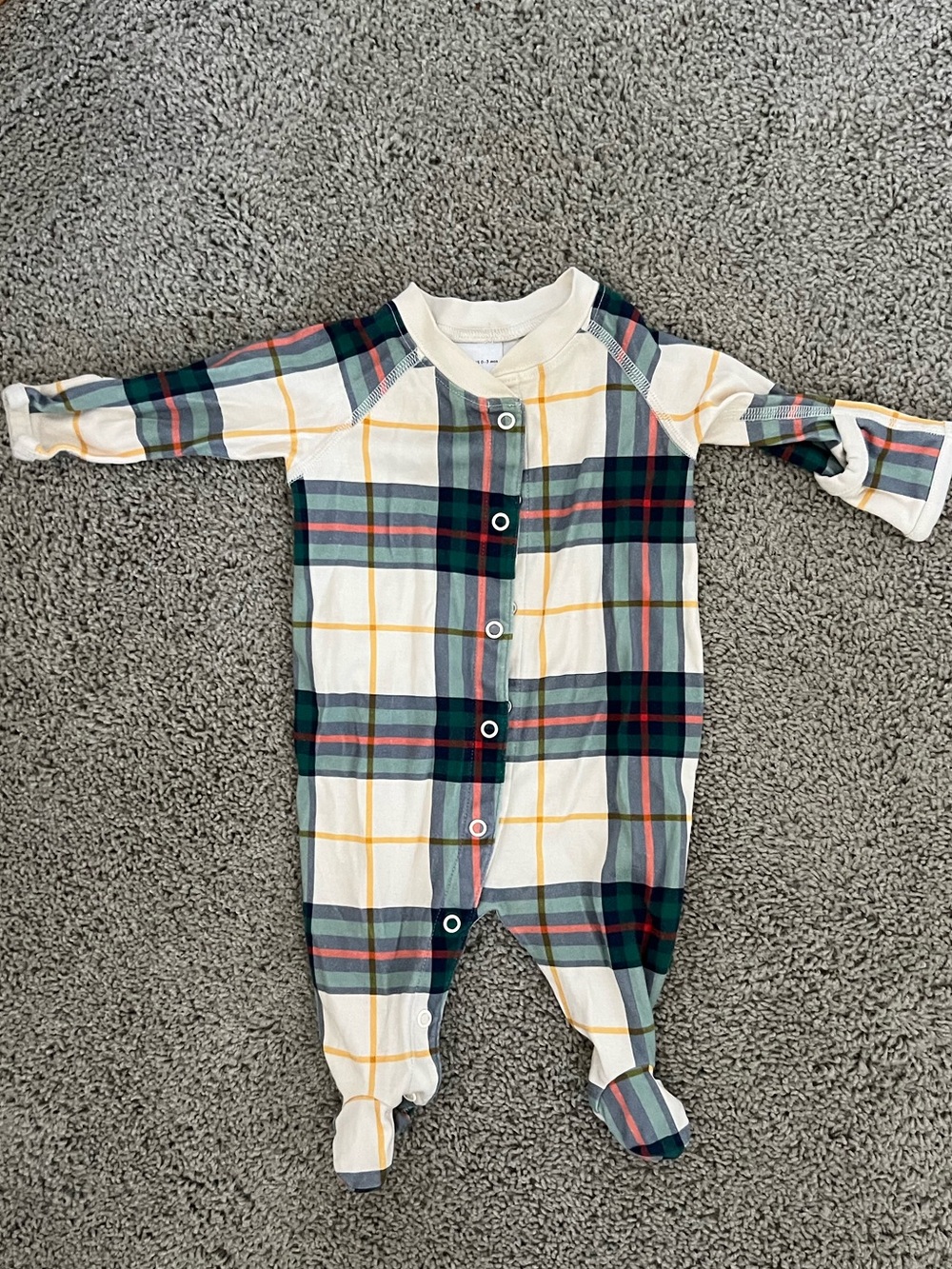 Hanna Andersson Plaid Pajamas 0-3m